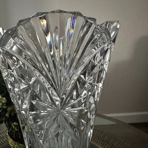 French Cristal D'Arques-Durand 12" Straight Open Flared Vase Made in France. Gor - Picture 3 of 6